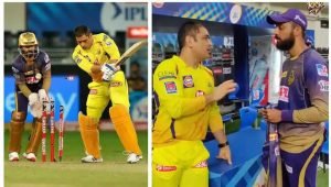 IPL 2020, KKR vs CSK: After getting dismissed by him, MS Dhoni gives tips to Varun Chakravarthy - WATCH