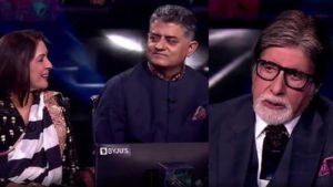 KBC 13: Amitabh Bachchan tells Neena Gupta he lies to Jaya Bachchan every day. Watch Gajraj Rao's reaction