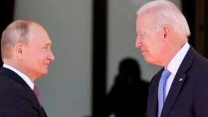 As alarm rises over Ukraine, Putin and Biden hold talks for nearly an hour