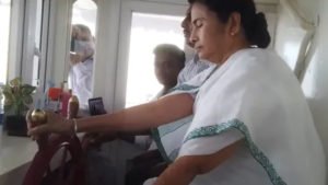 Behind the wheels, Mamata Banerjee visits villages of North 24 Parganas on a boat | Watch
